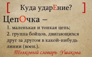 "ЦепОчка или "цЕпочка"? Ударение в слове