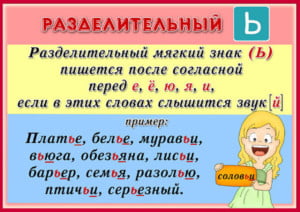 Презентация 2 класс правописание слов с разделительным мягким знаком 2 класс