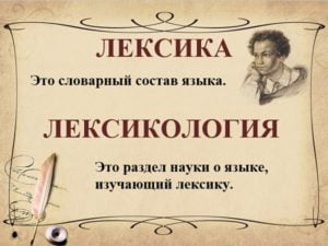 Что такое лексика русского языка